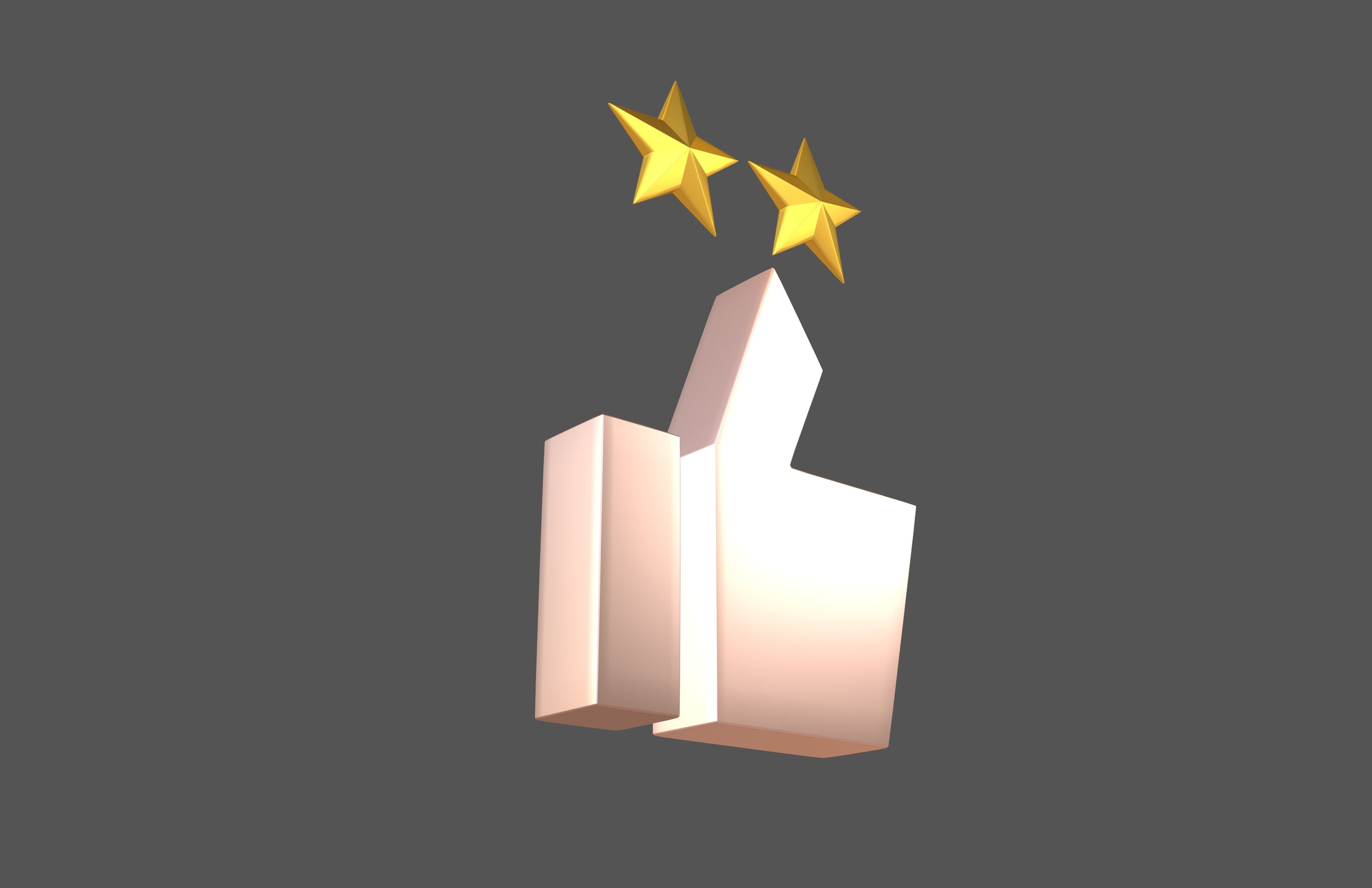 Rating Icon v3 011 Low-poly 3D model_3
