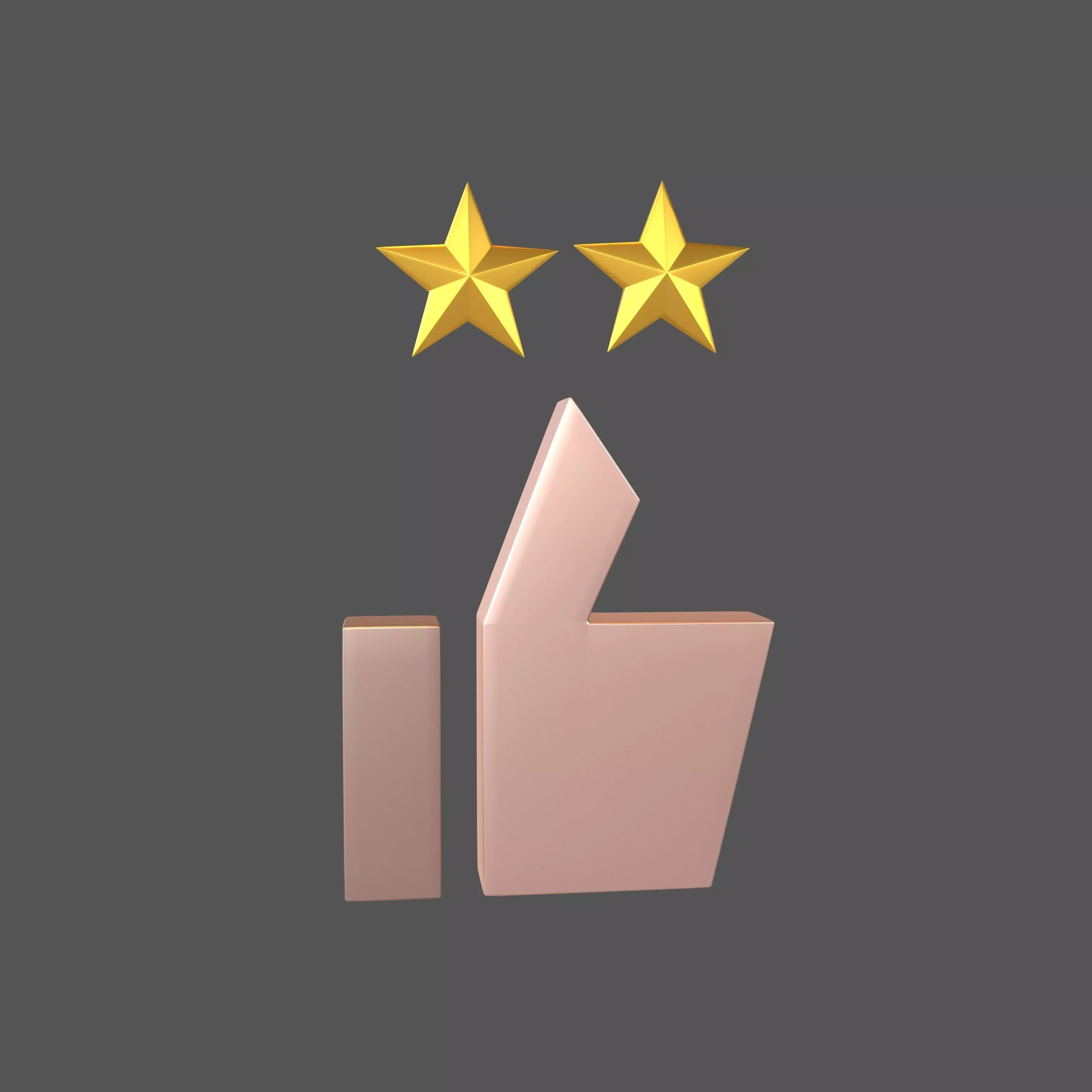 Rating Icon v3 011 Low-poly 3D model_0