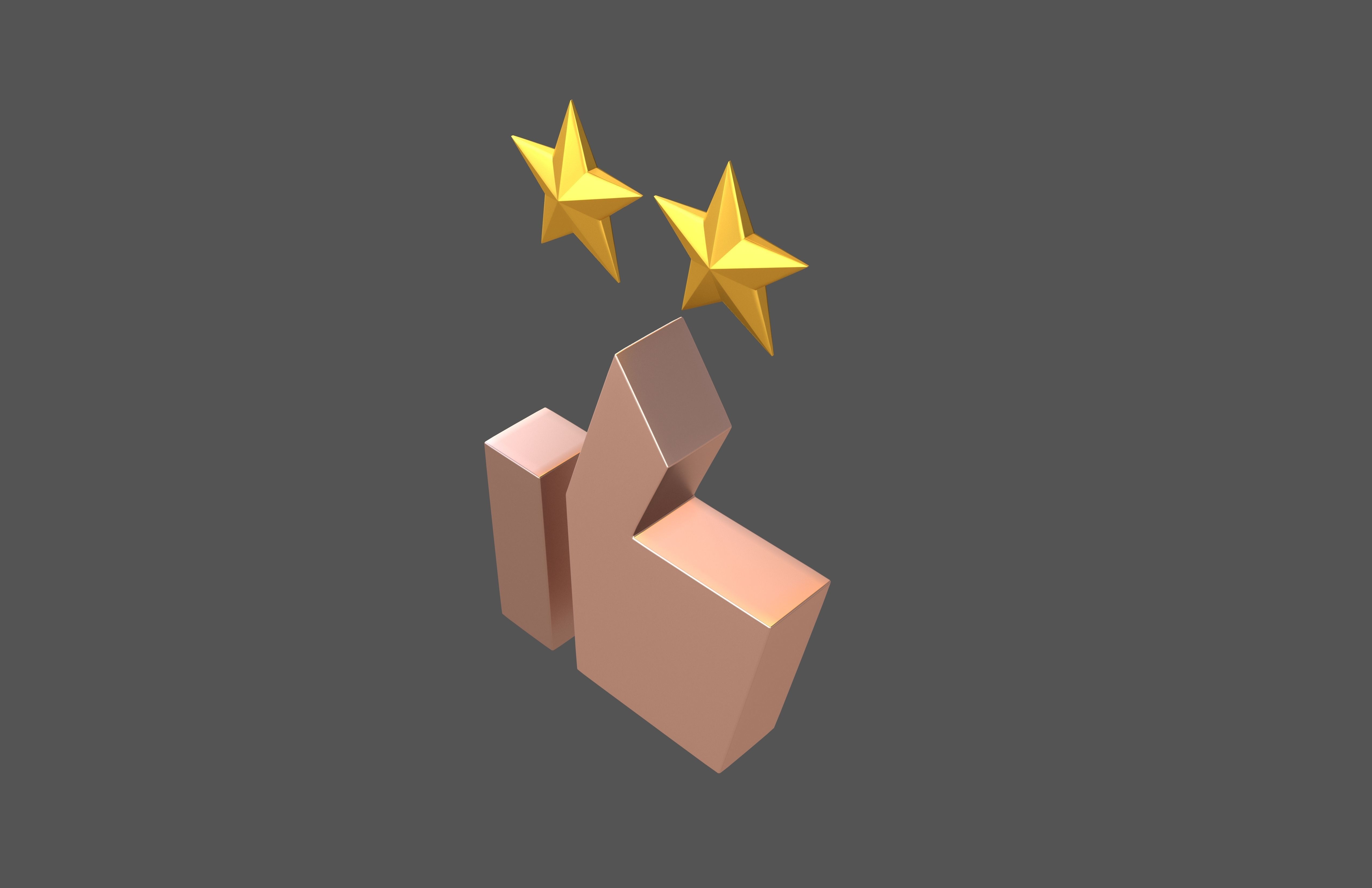 Rating Icon v3 011 Low-poly 3D model_1
