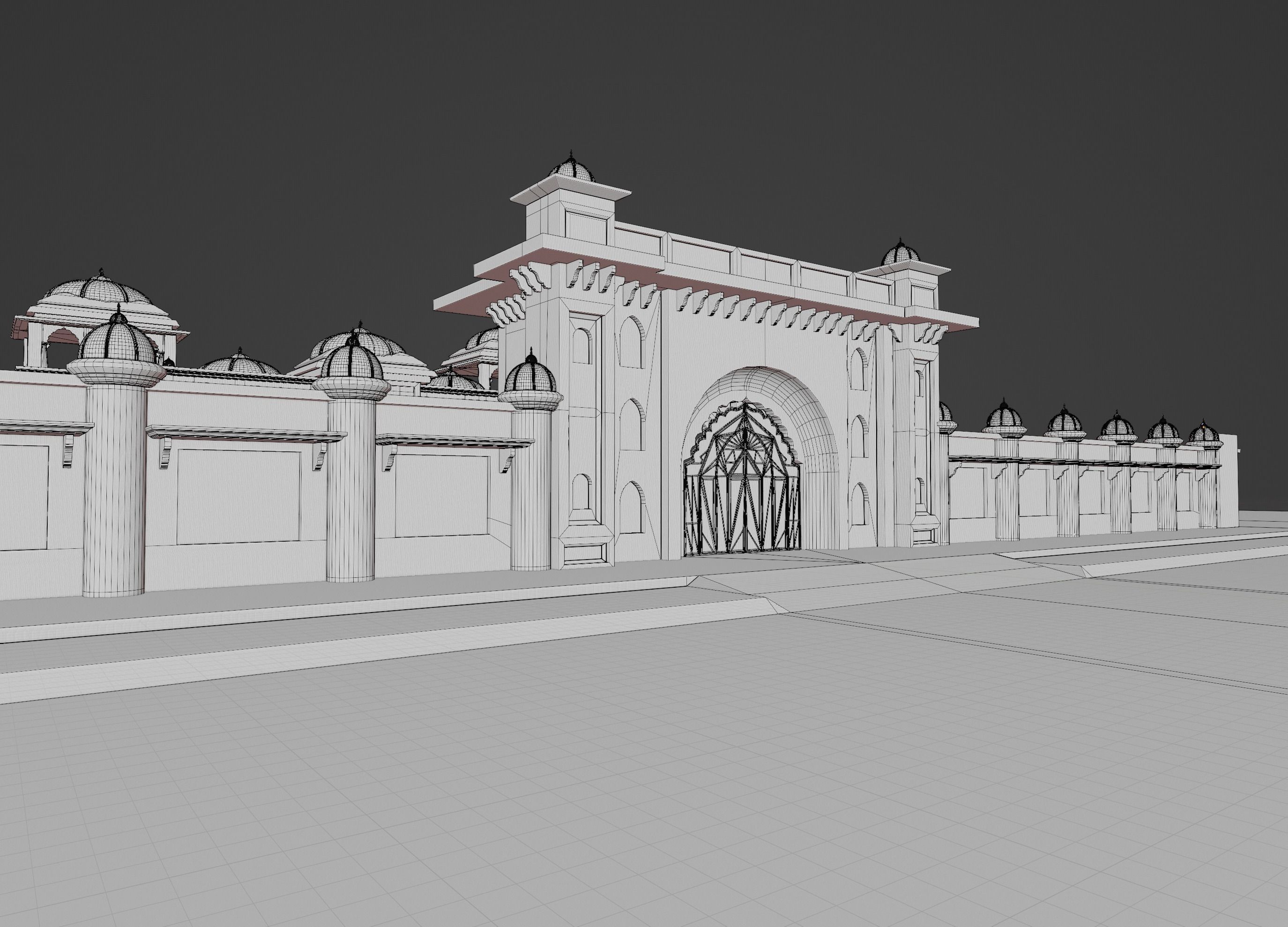 Indian architecture  3D model_13