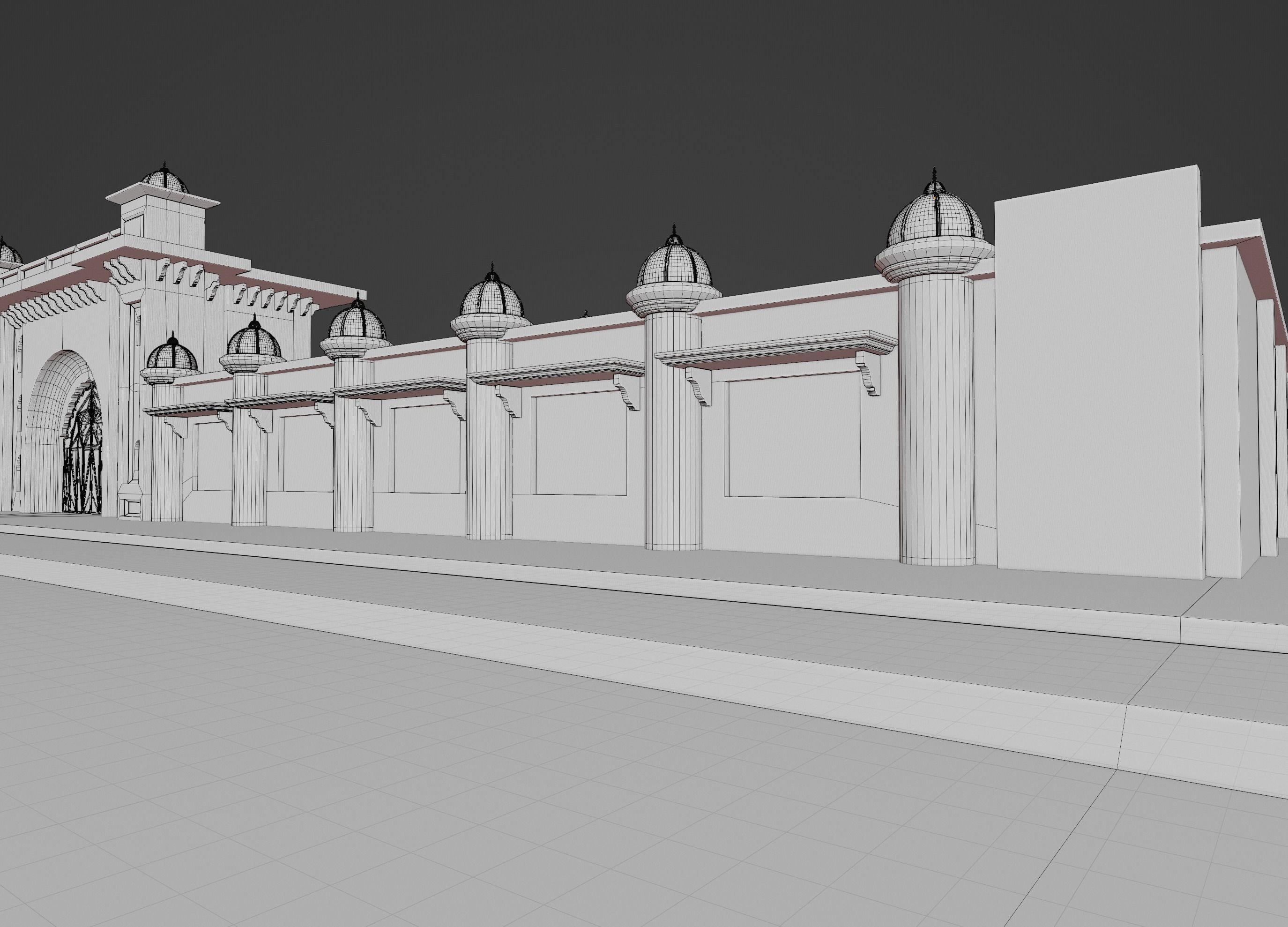 Indian architecture  3D model_14