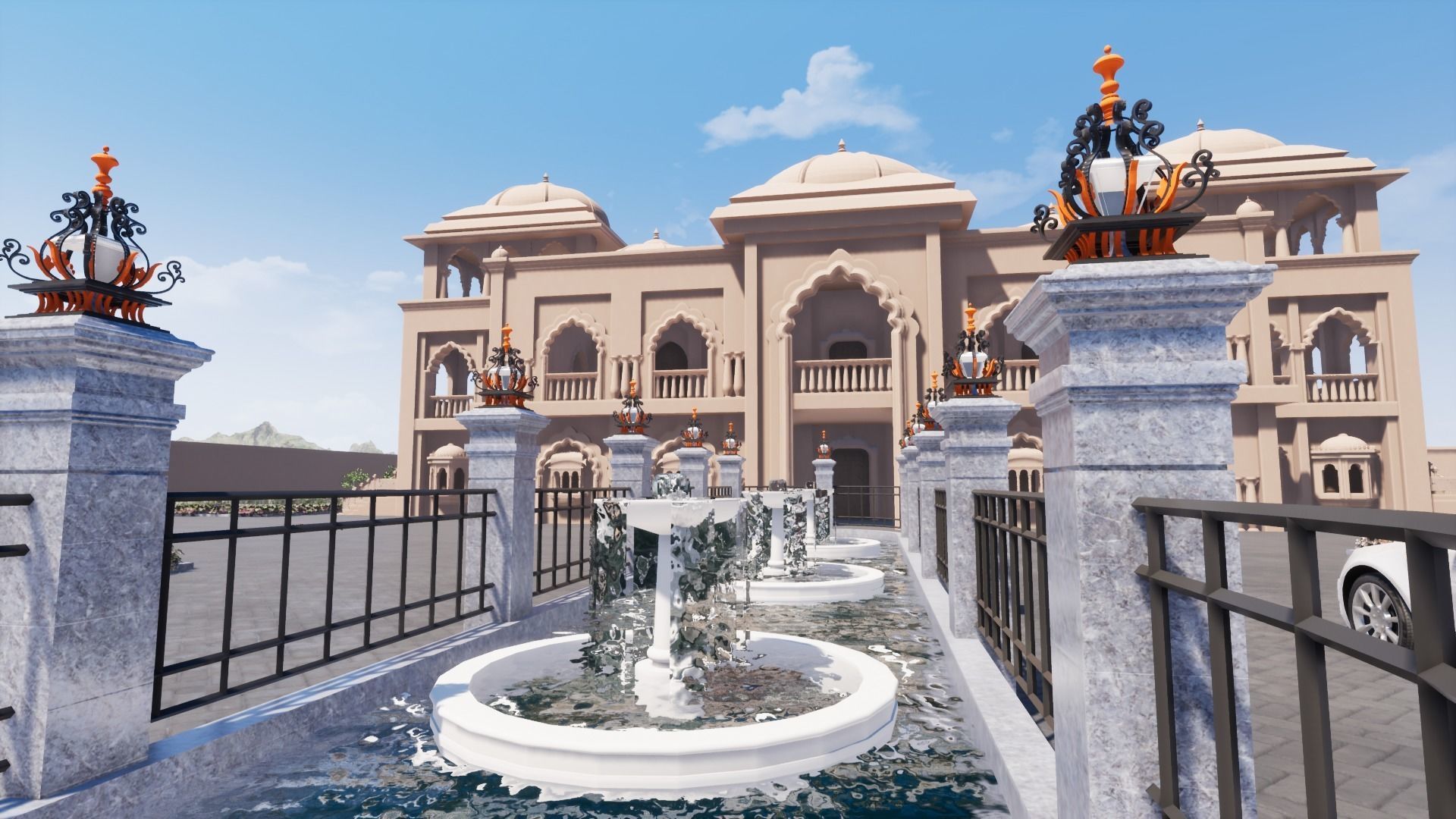 Indian architecture  3D model_1