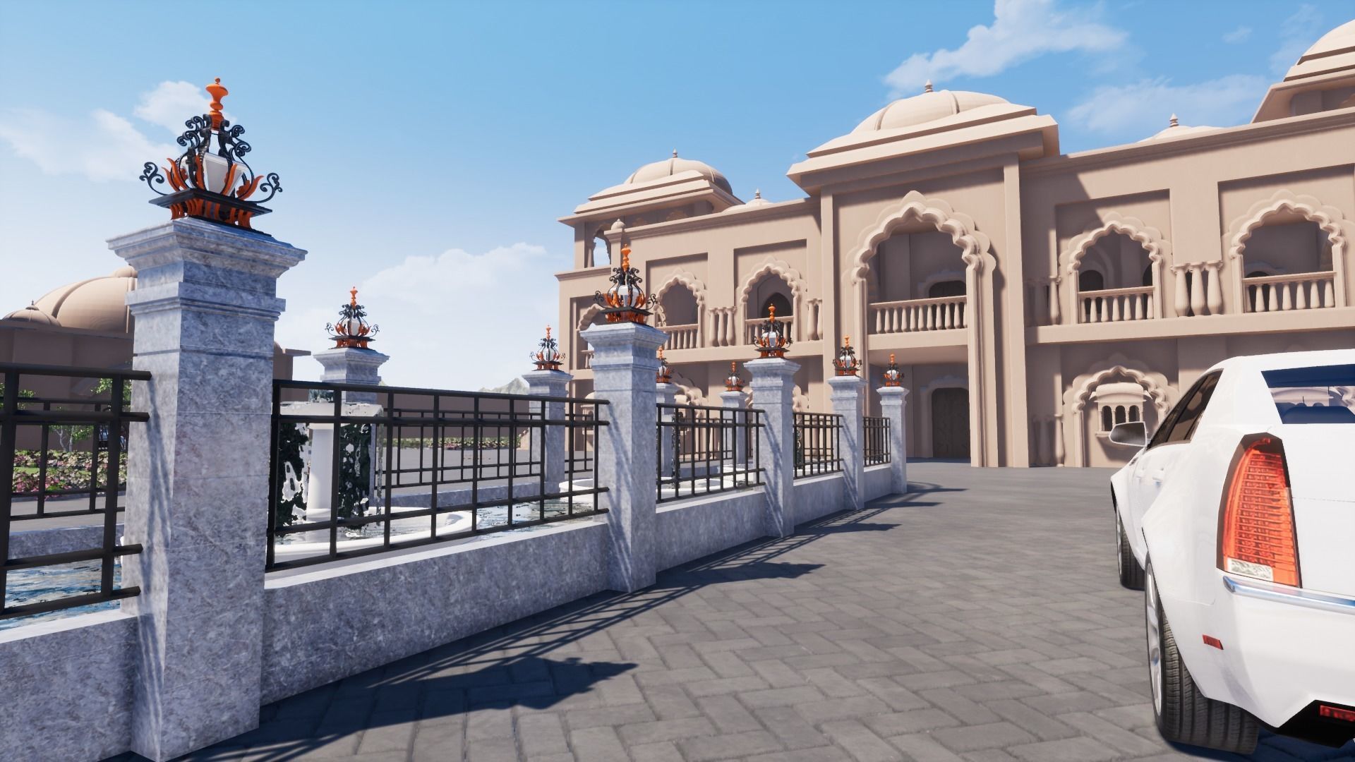 Indian architecture  3D model_2