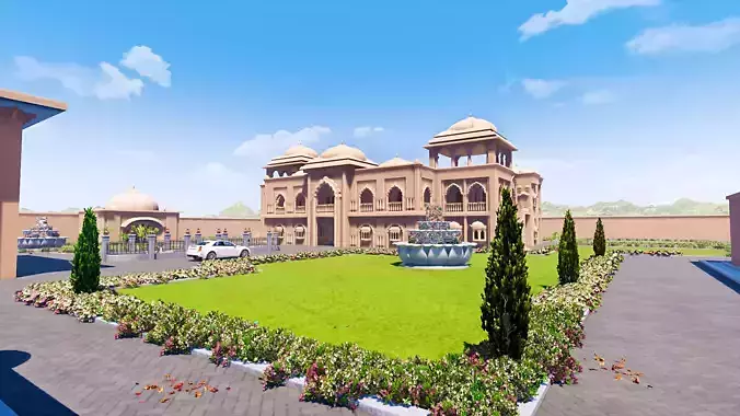 Indian architecture  3D model