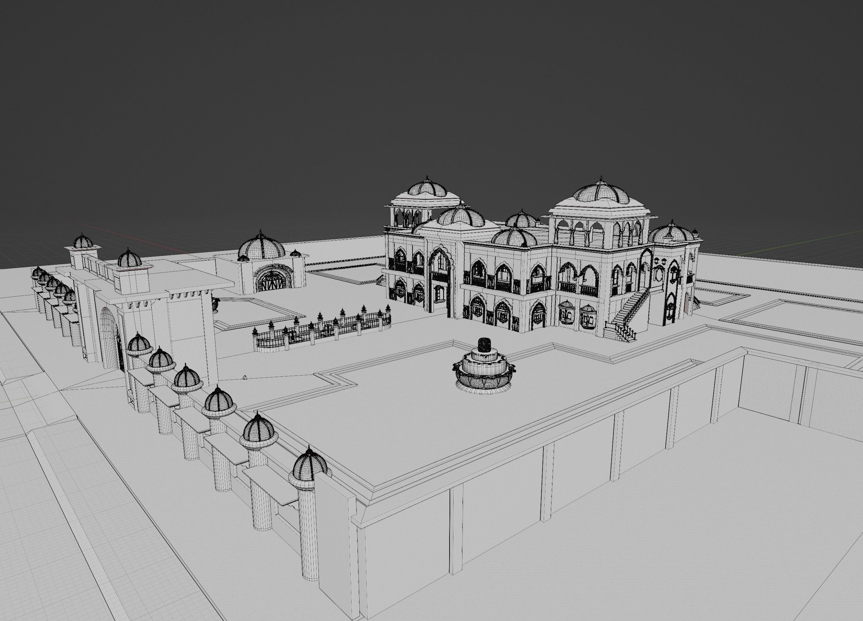 Indian architecture  3D model_17