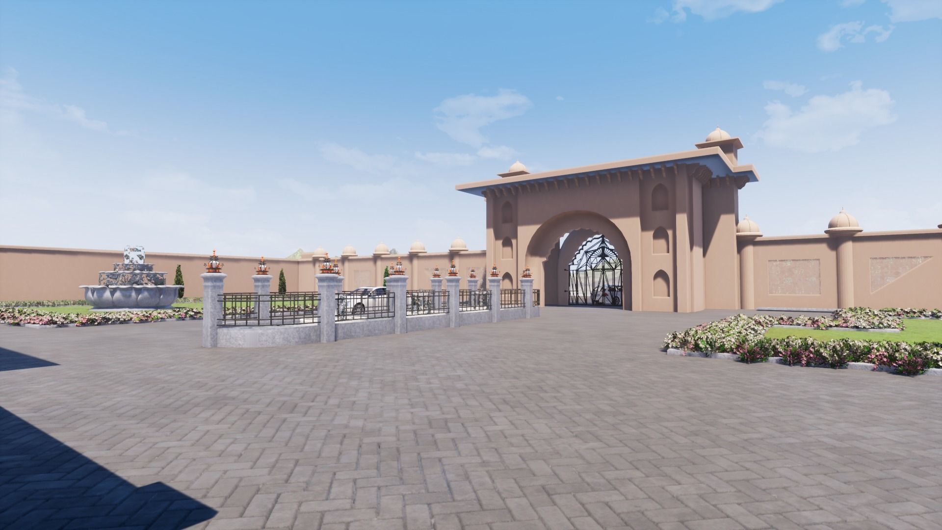 Indian architecture  3D model_4