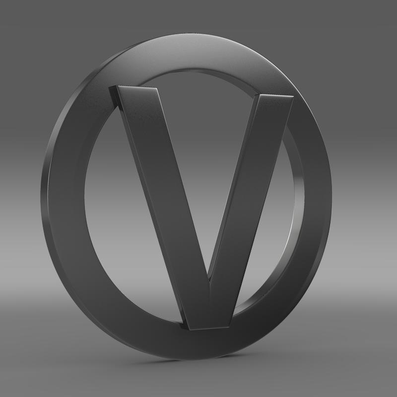 Vortex logo 3D model_1