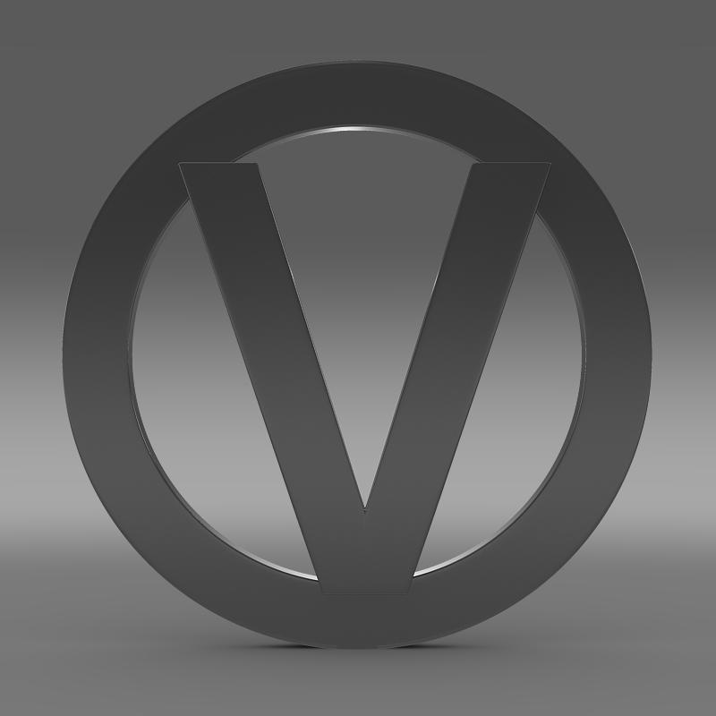 Vortex logo 3D model_2
