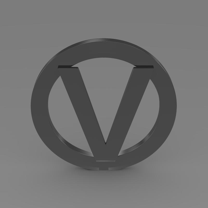 Vortex logo 3D model_3