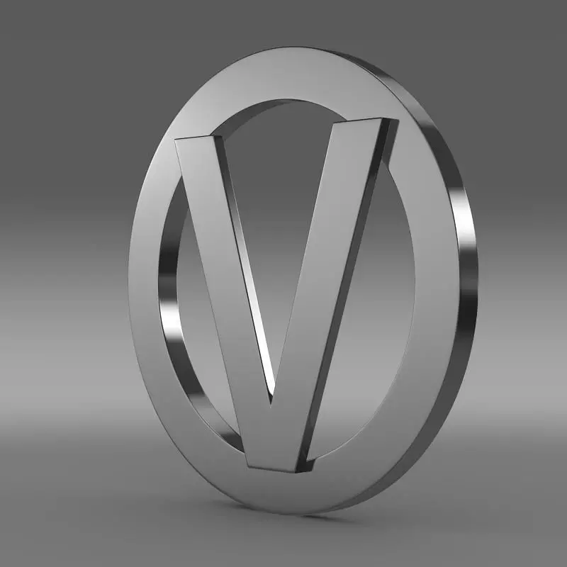 Vortex logo 3D model_0