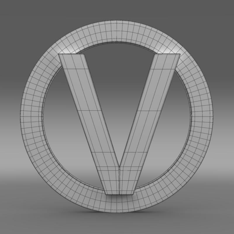 Vortex logo 3D model_6
