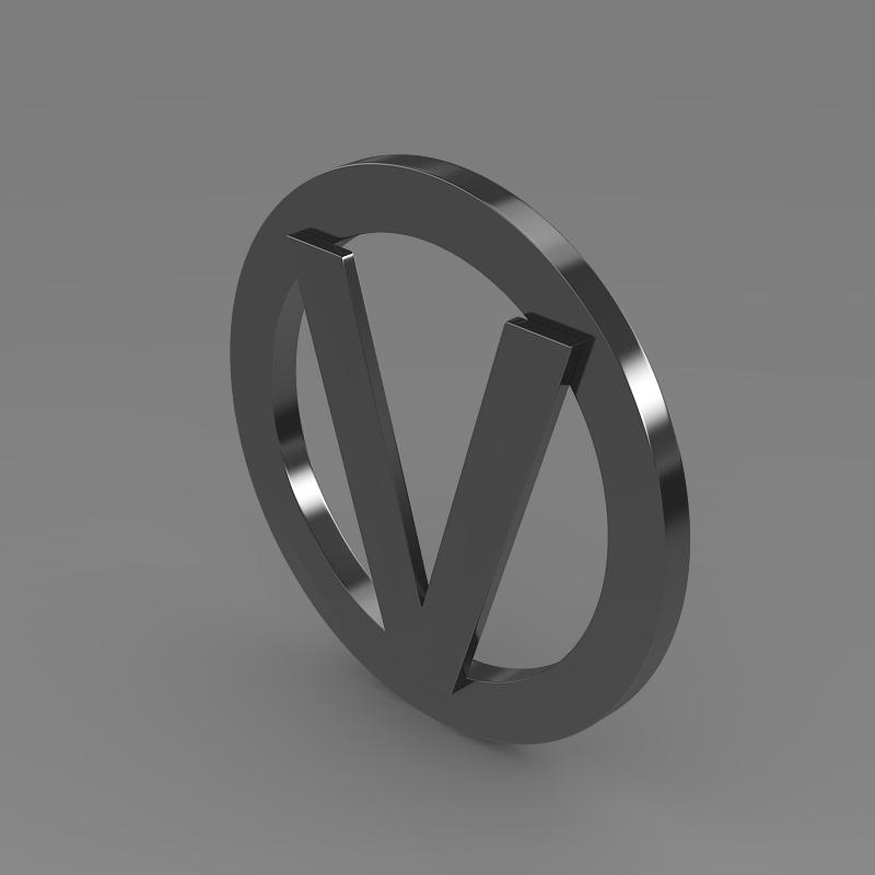 Vortex logo 3D model_4