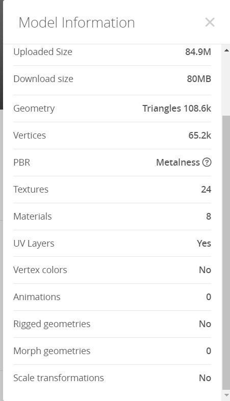 Old cottage Low-poly 3D model_6