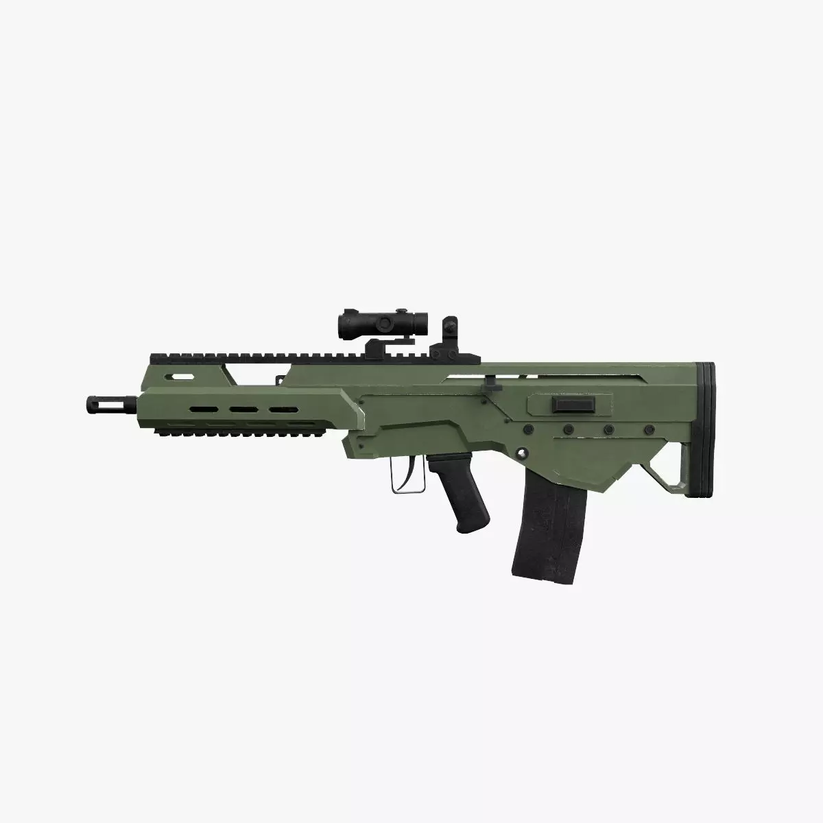  Assault rifle 3D model_0