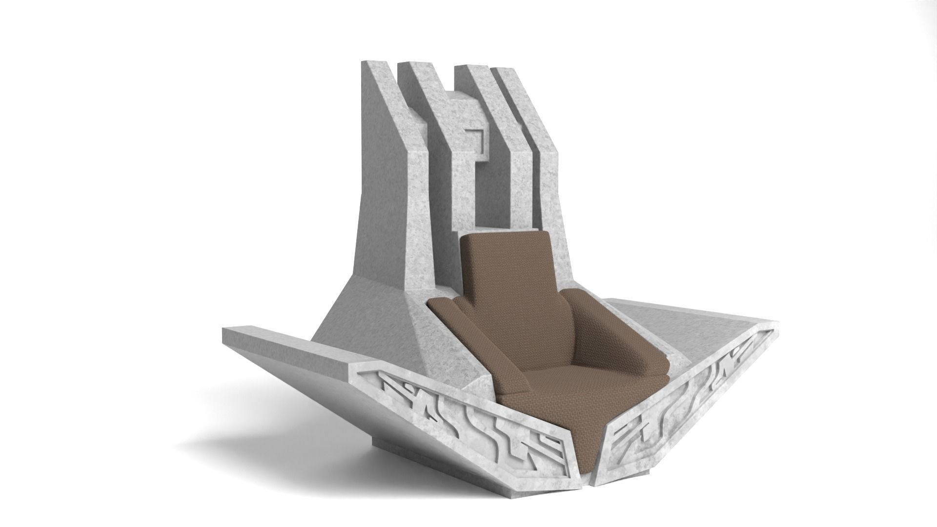 Bo-Katans Throne small 1-18 scale 3D print model_9