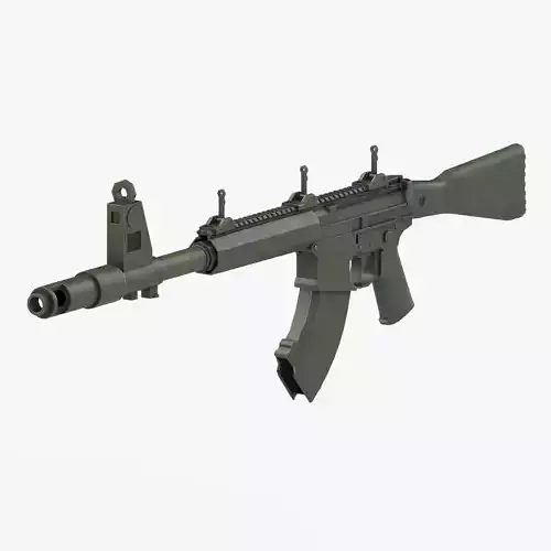 Assault rifle 3D model