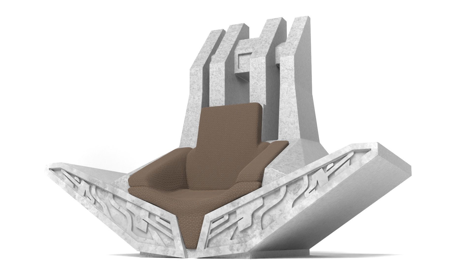 Bo-Katans Throne small 1-6 scale 3D print model_5