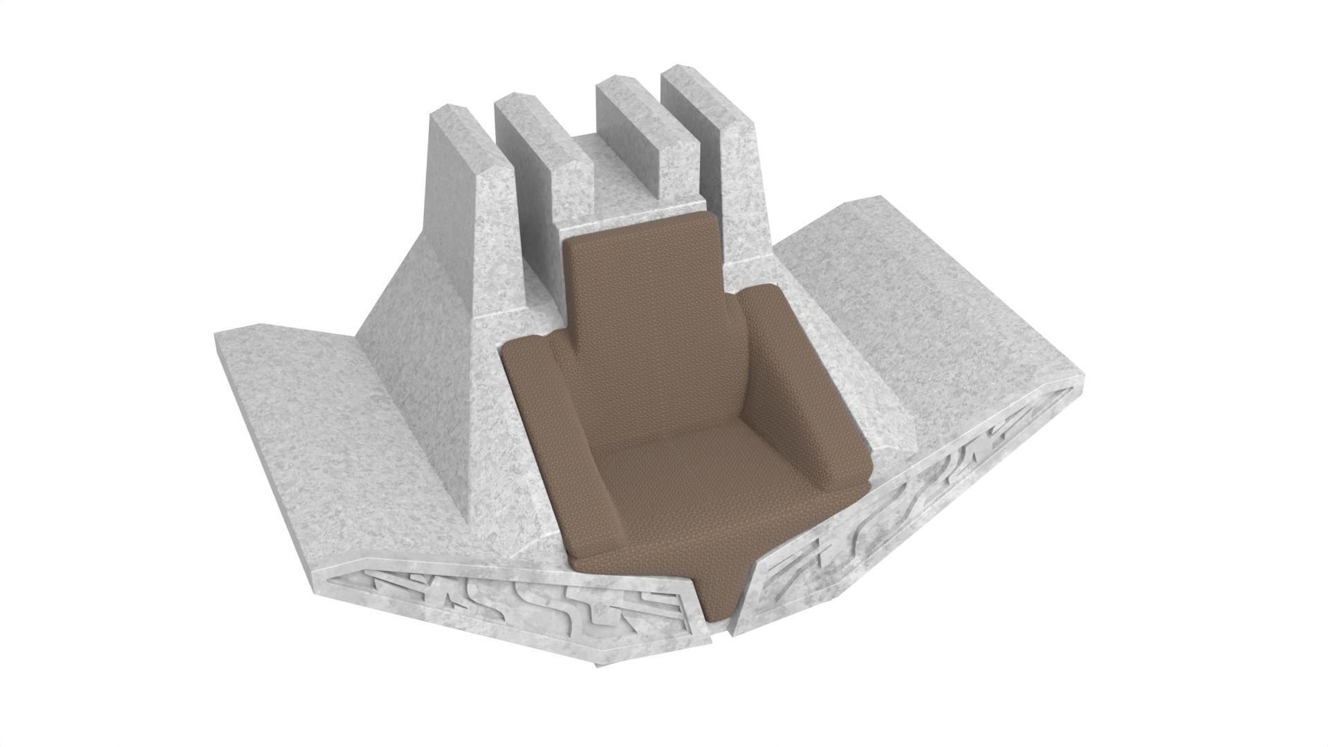 Bo-Katans Throne small 1-6 scale 3D print model_15