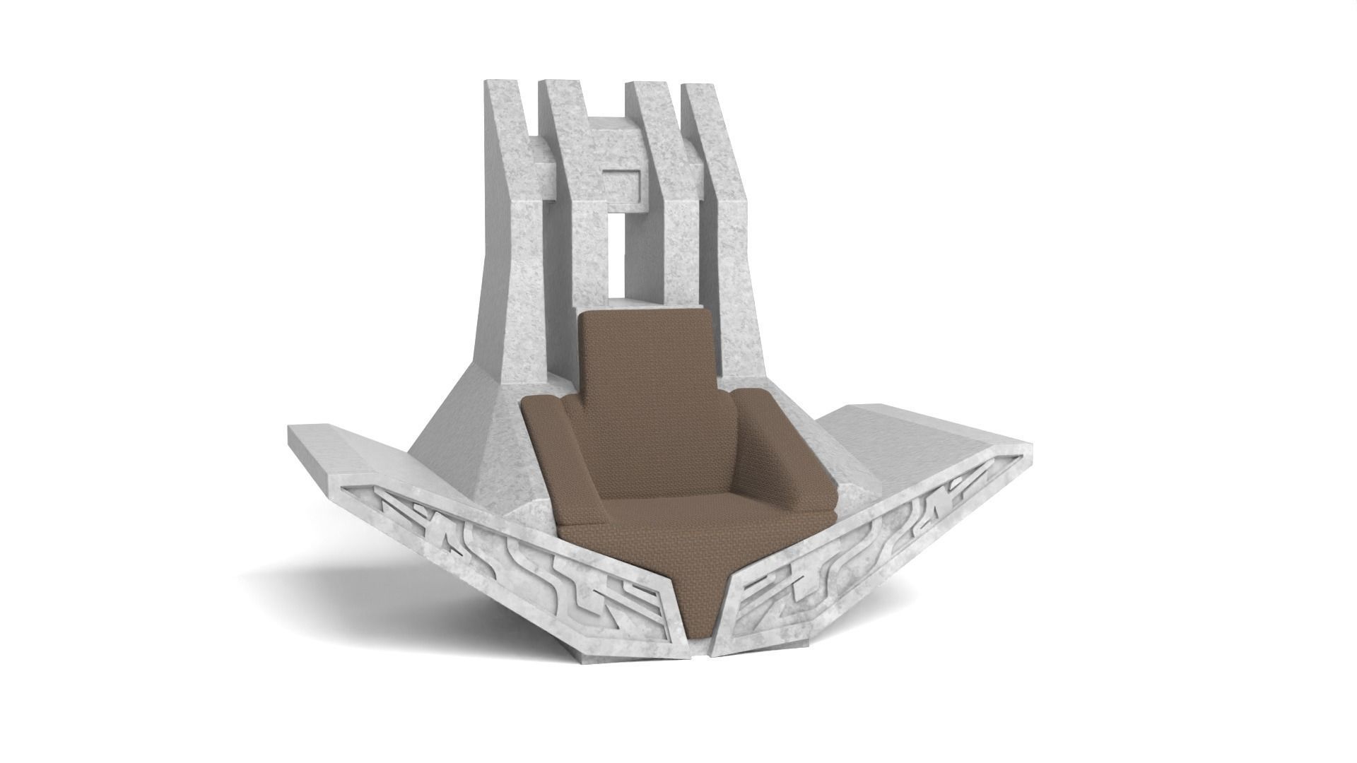 Bo-Katans Throne small 1-6 scale 3D print model_7