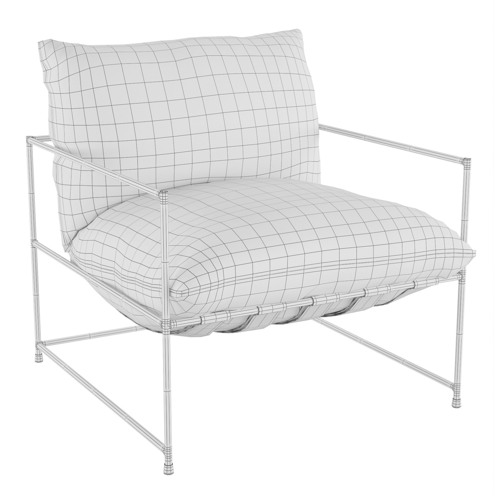 Armchair Cornwall 3D model_1