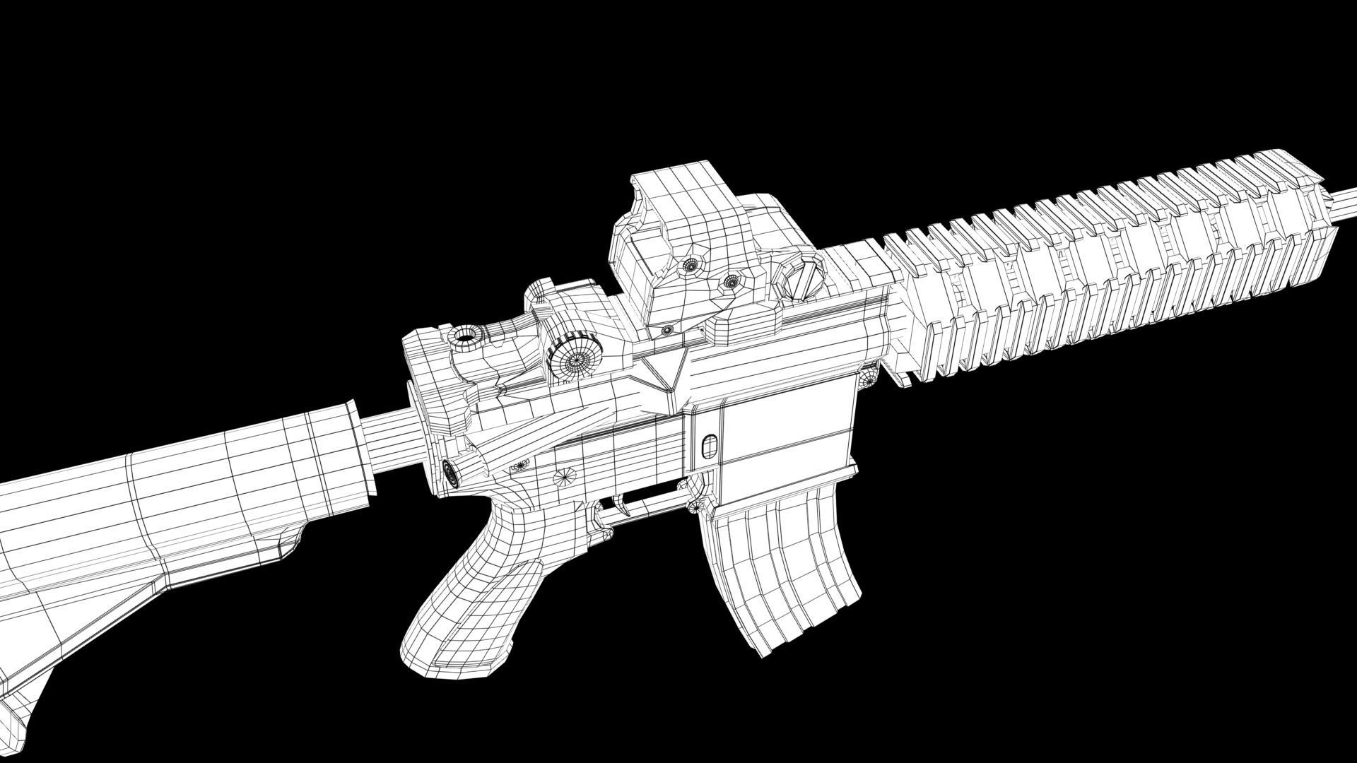 M4 20 3D model_9