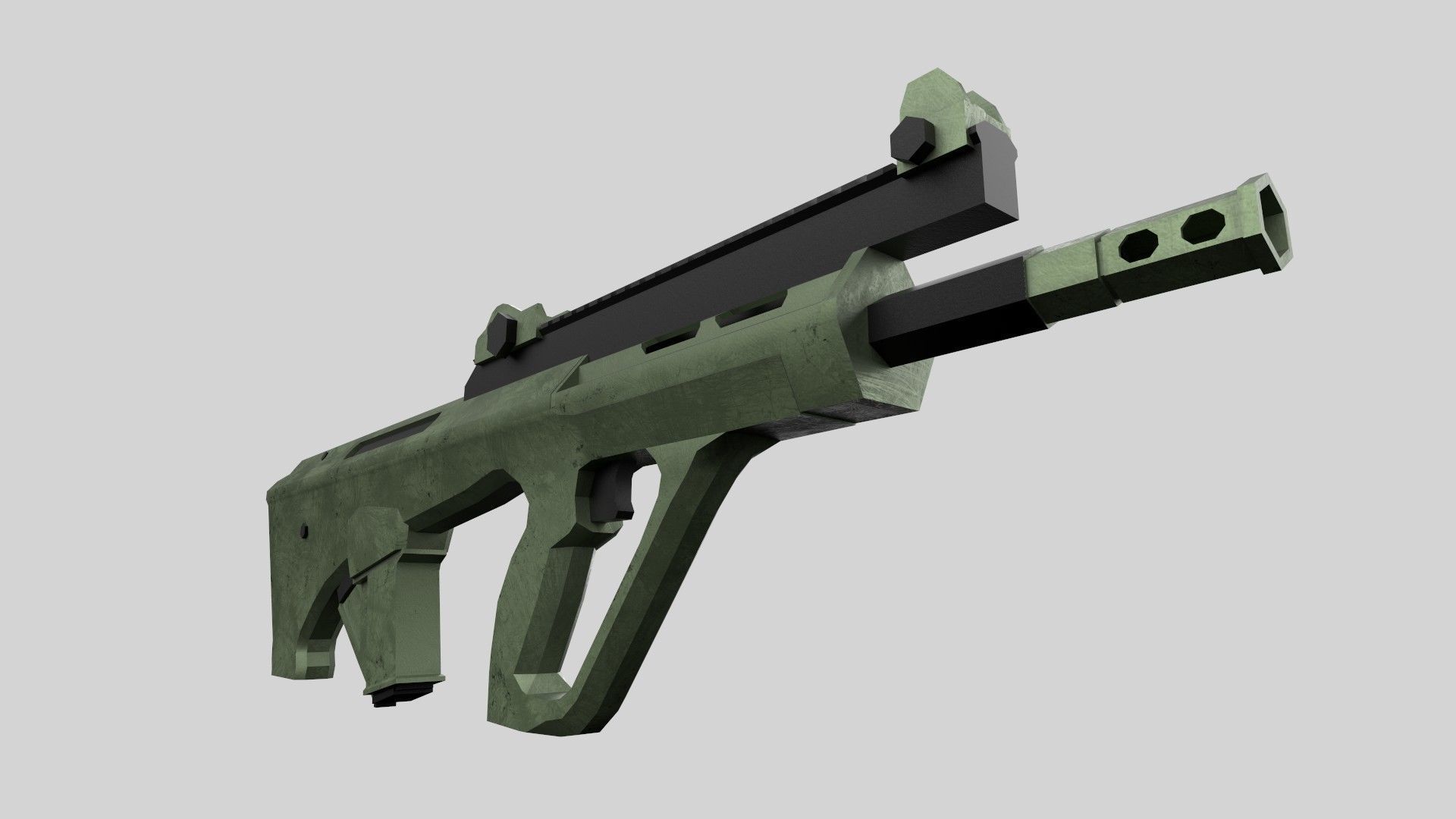 sci-fi gun 3D model_4