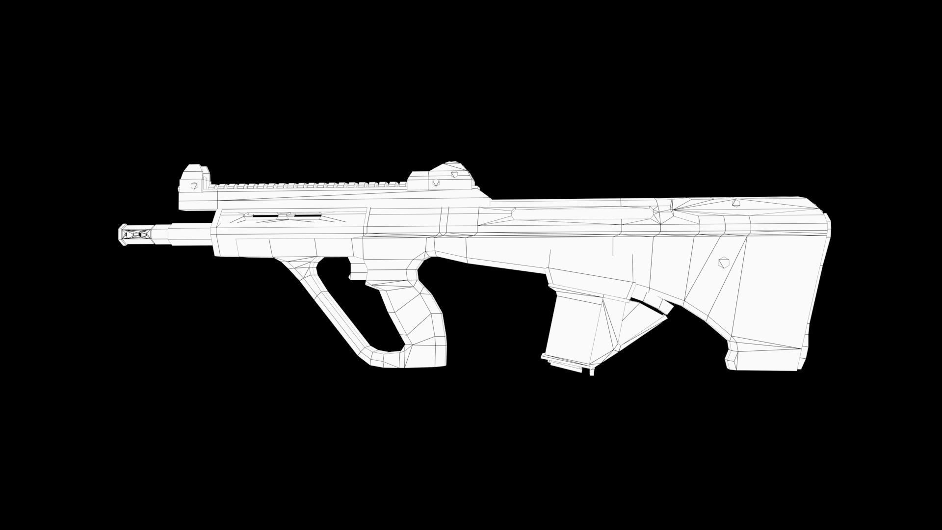 sci-fi gun 3D model_7