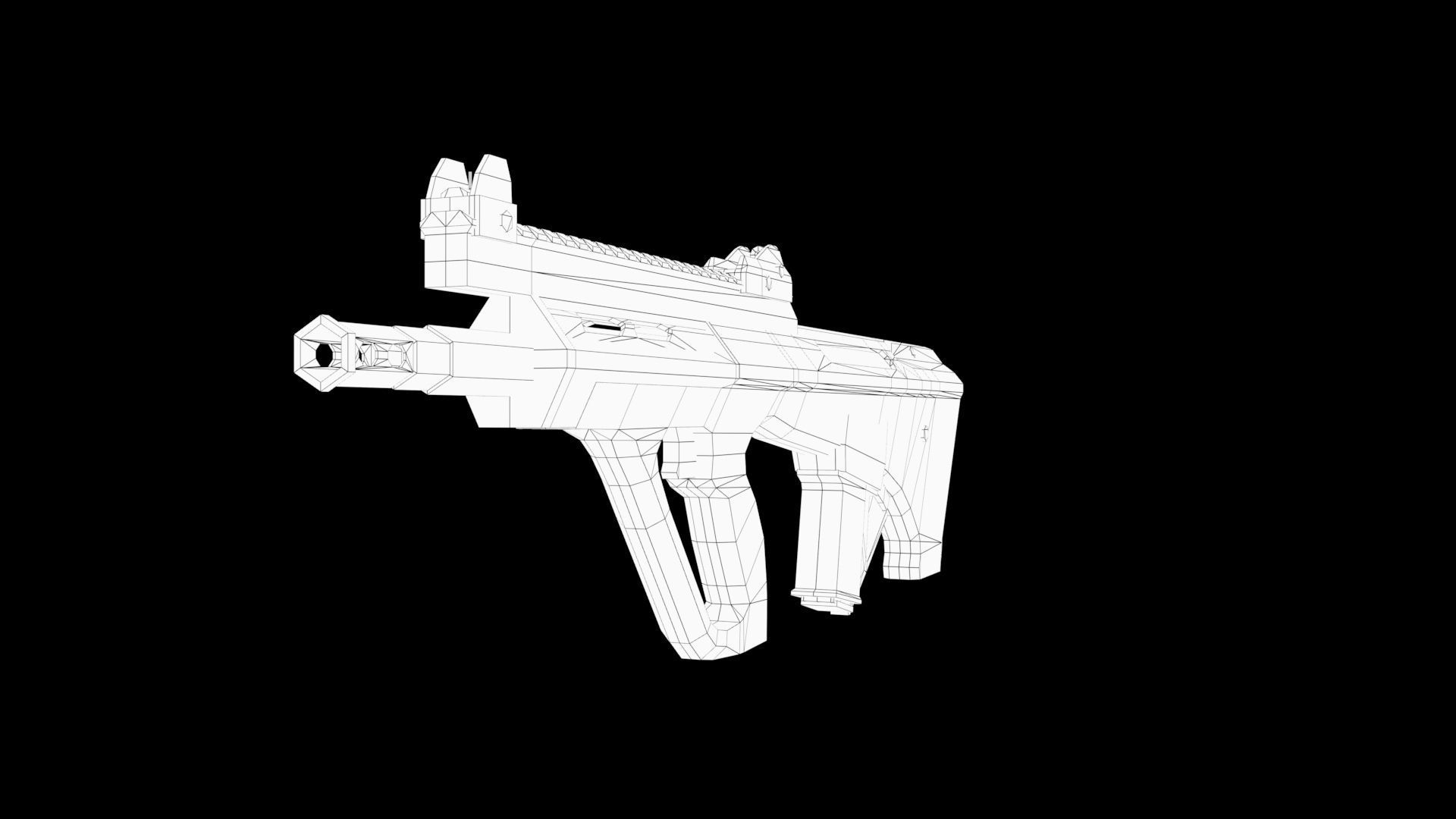 sci-fi gun 3D model_8