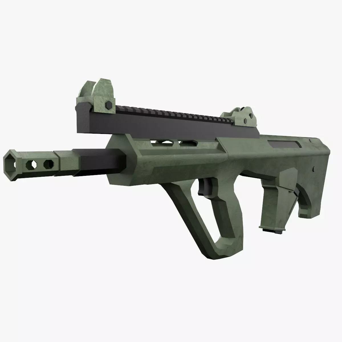 sci-fi gun 3D model_0