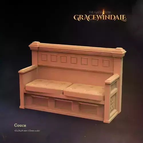 Gatehouse - Couch 3D print model