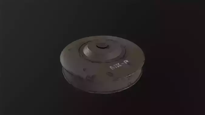 Anti-tank mine 3D Model Low-poly 3D model