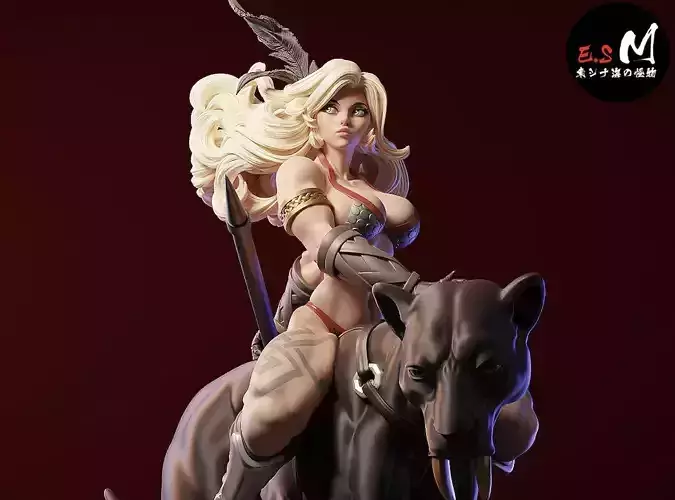 Amazon Dragon Crown 3D print model