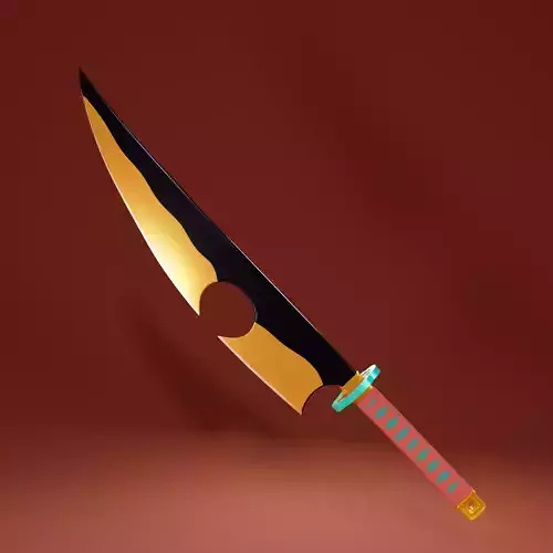 Demon Slayer Tengen Uzui Sword - Kimetsu No Yaiba 3D print model 3D print model