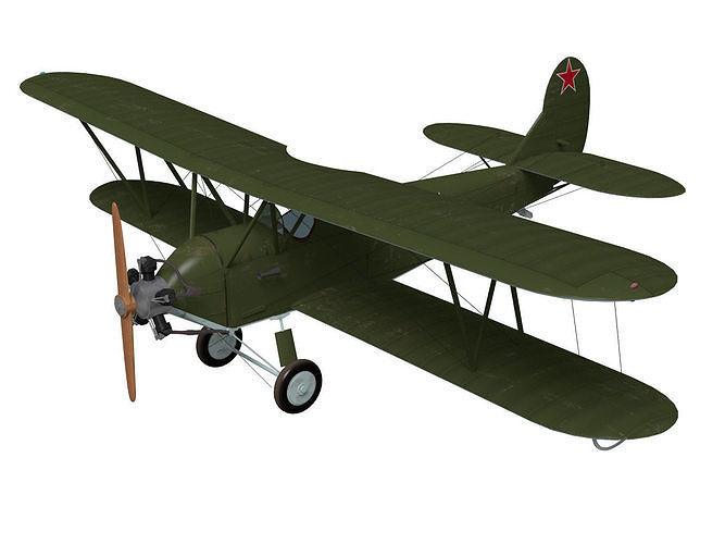 Polikarpov Po-2 3D model