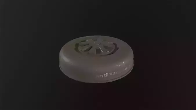 Anti Tank Mine 3D Model Low-poly 3D model