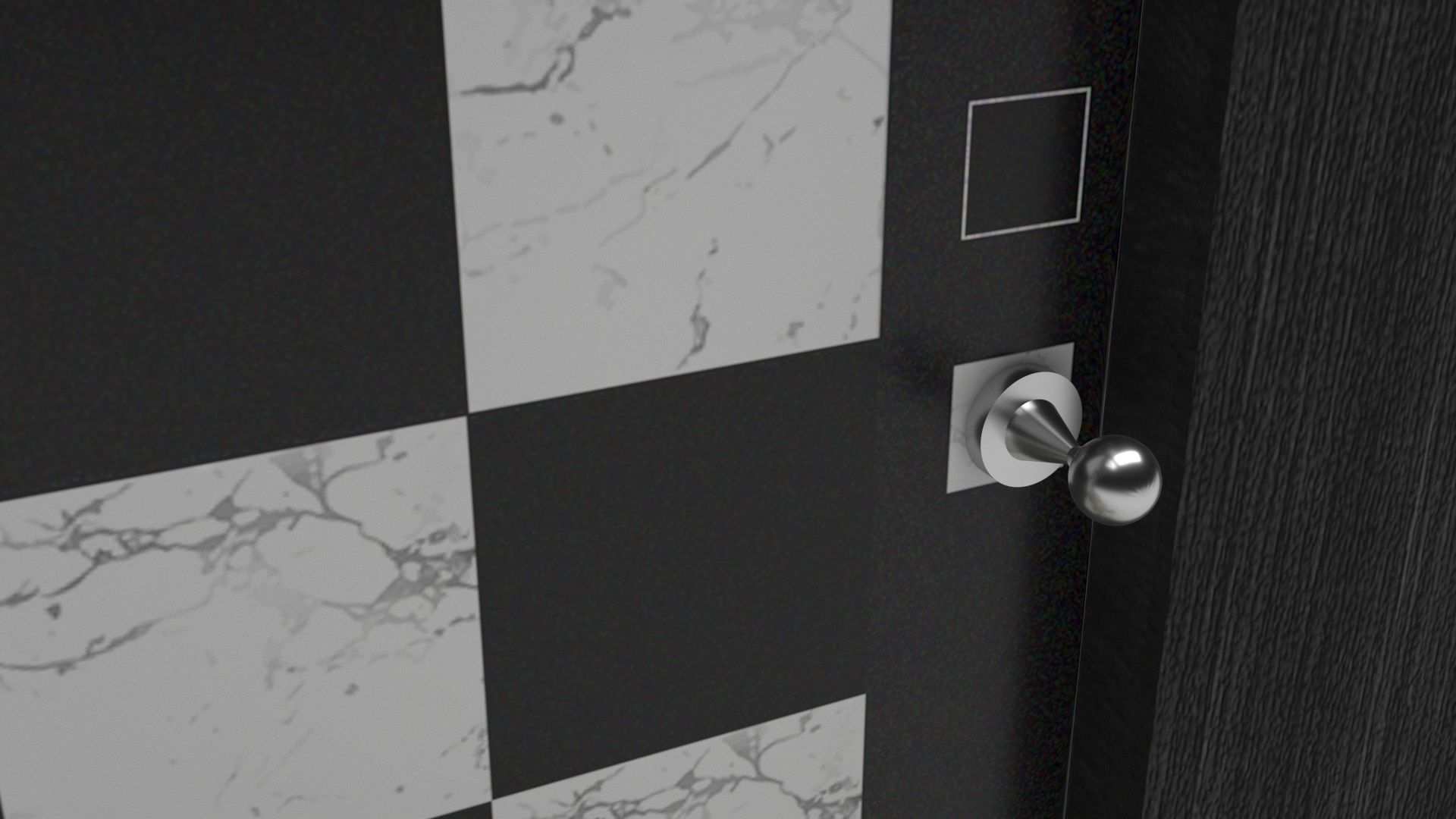 Wall Mounted Chess Set 3D model_5