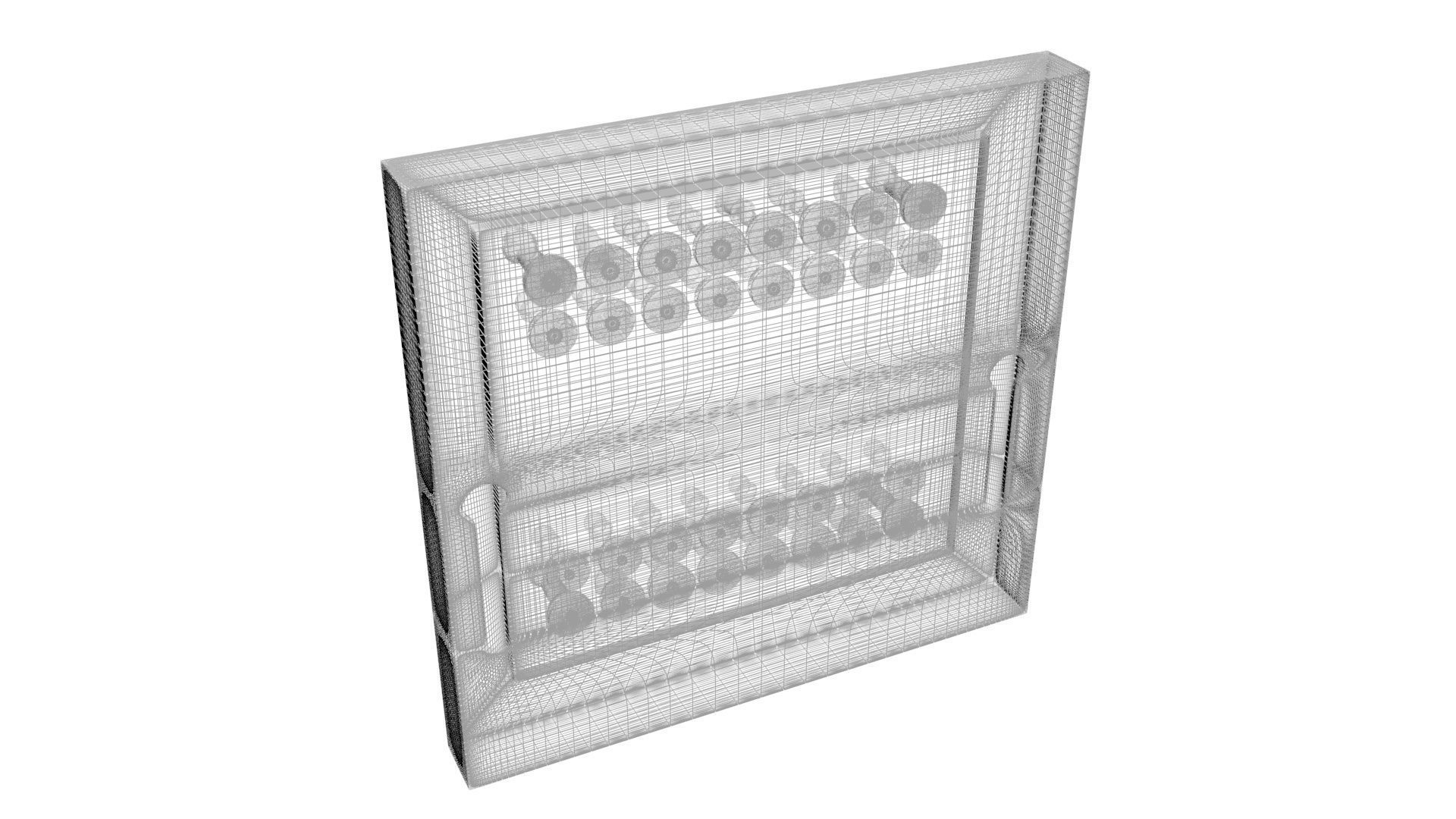 Wall Mounted Chess Set 3D model_21