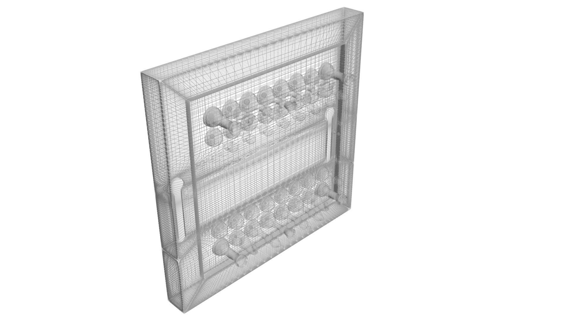 Wall Mounted Chess Set 3D model_19