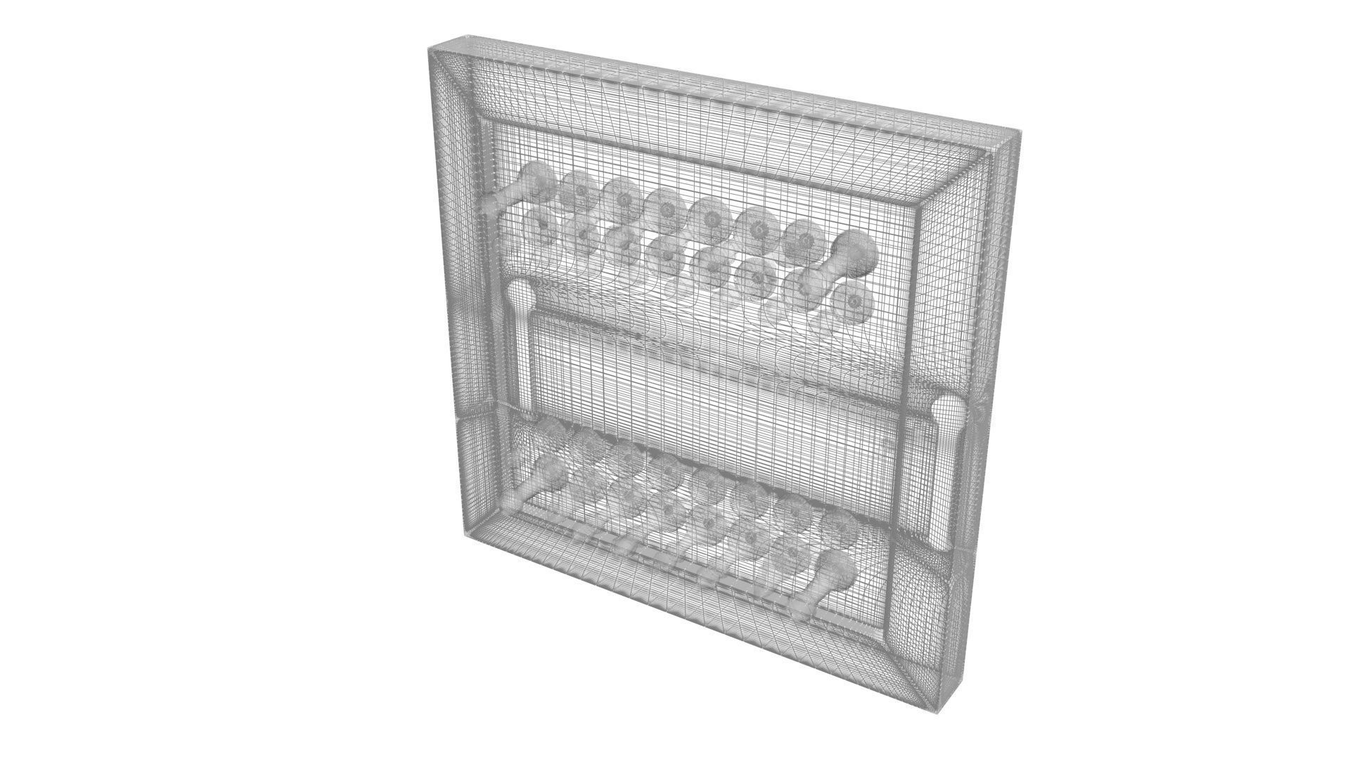 Wall Mounted Chess Set 3D model_20