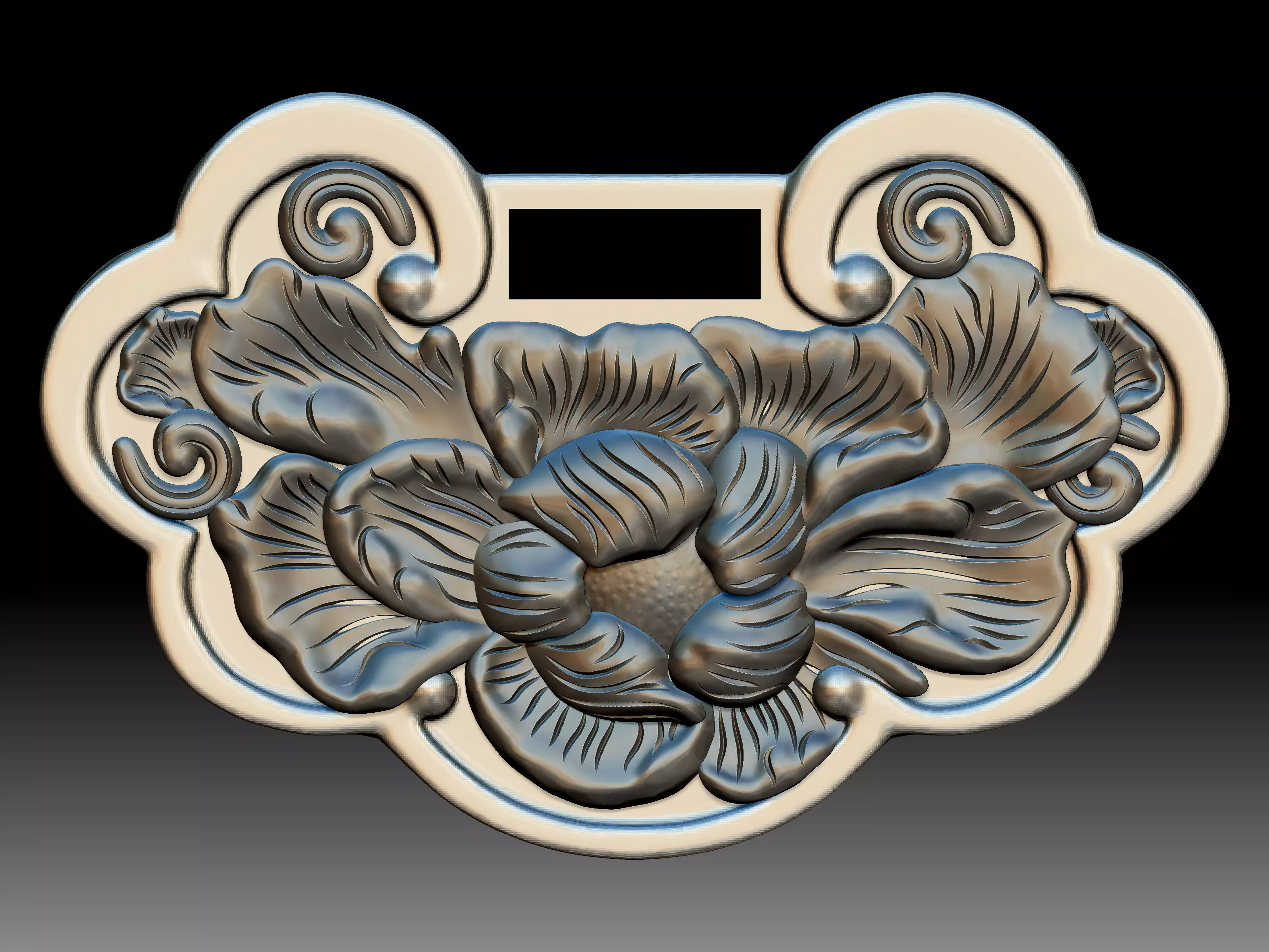 Peony Pendant 3D print model