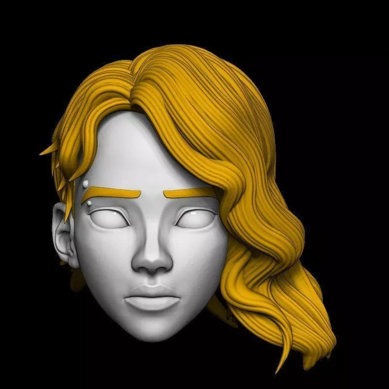 SPIDER GWEN HEAD 01 3D model