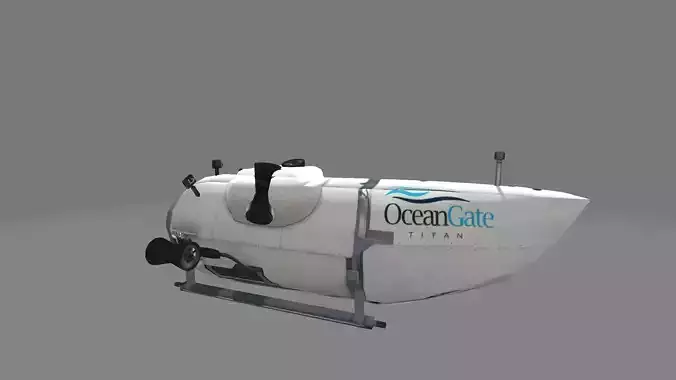 Titan submarine 3D 