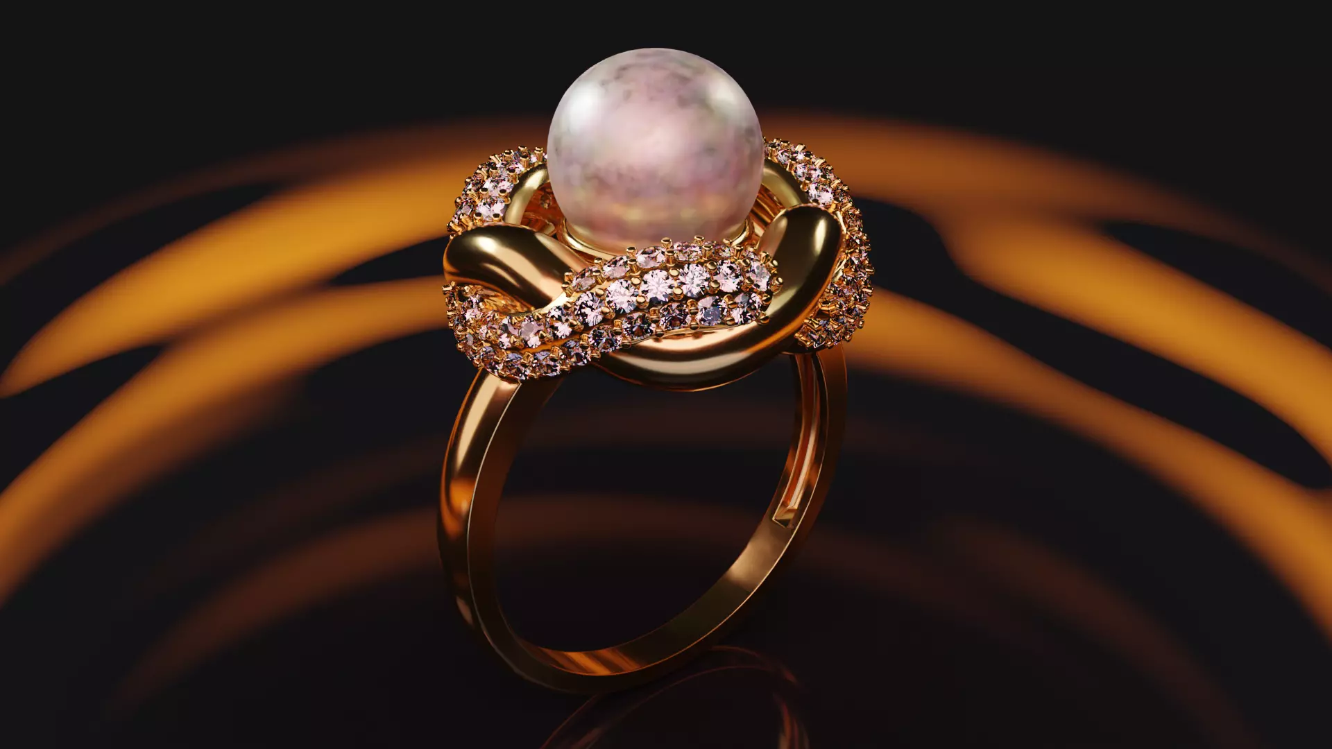Ring The Branching Pearl of 87 Wonders Free 3D print model