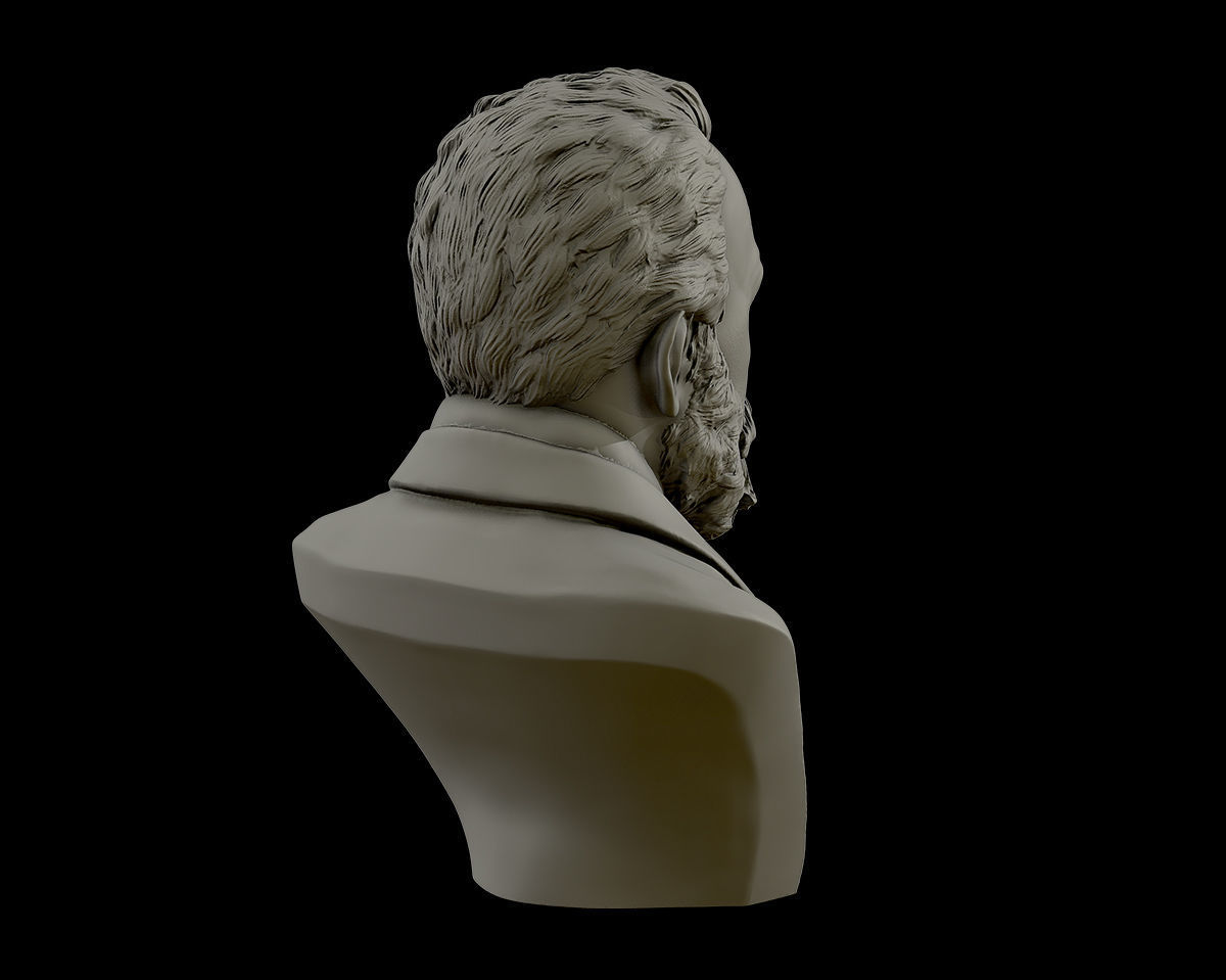 Victor Hugo 3D model 3D print model_13