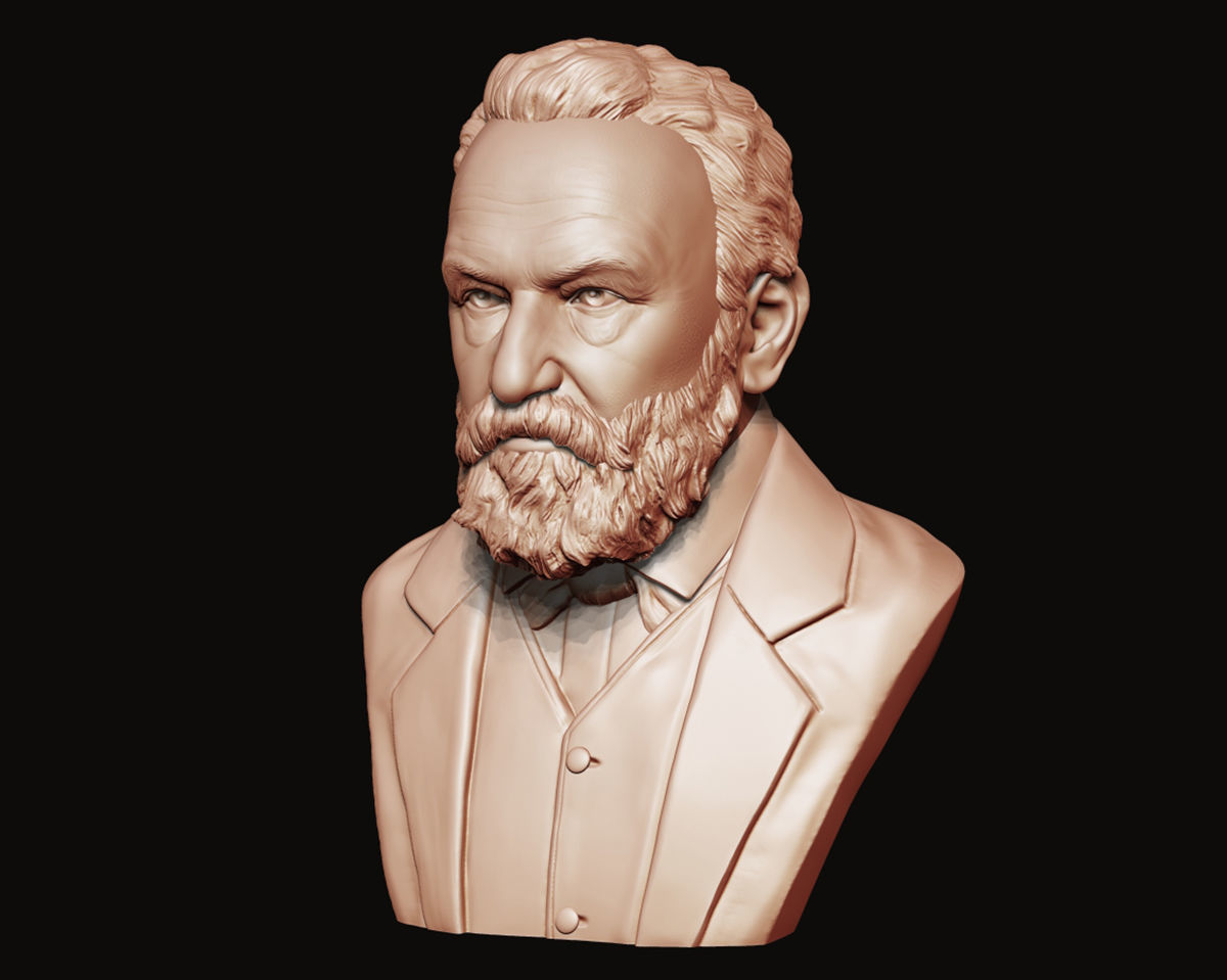 Victor Hugo 3D model 3D print model_8
