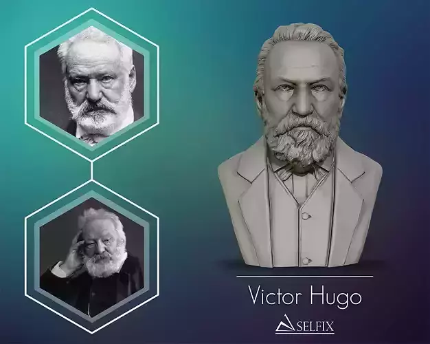 Victor Hugo 3D model 3D print model