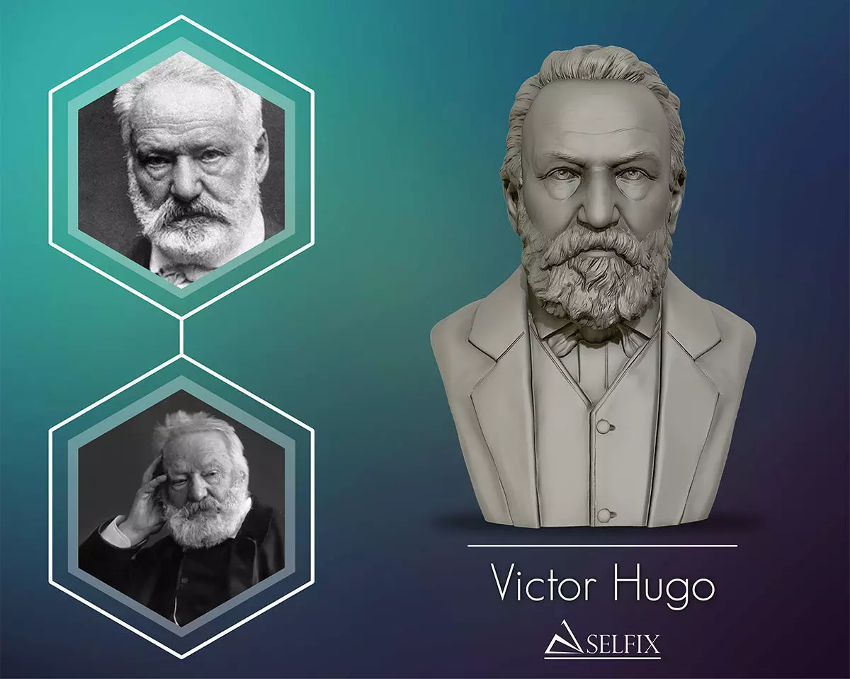 Victor Hugo 3D model 3D print model_0