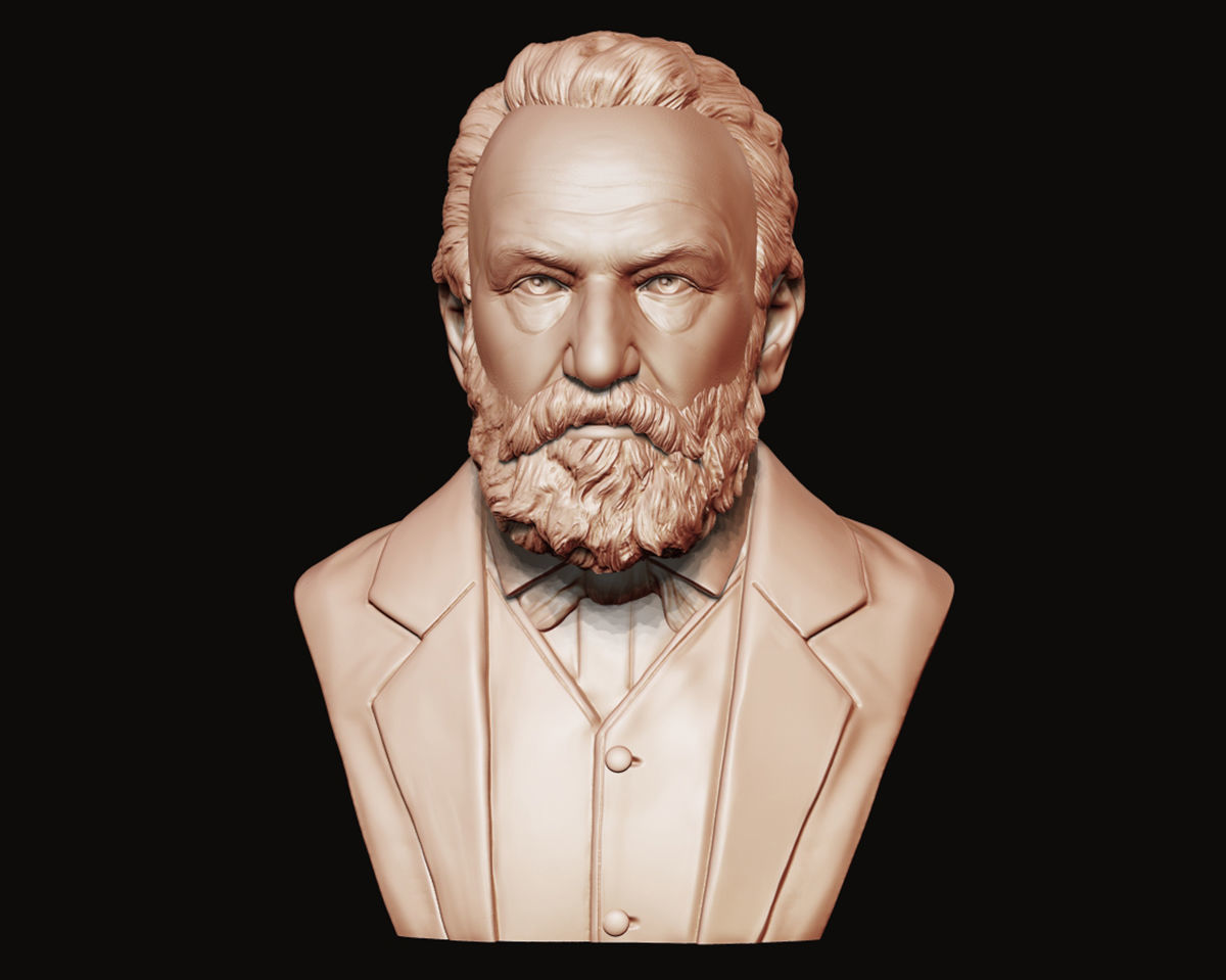 Victor Hugo 3D model 3D print model_7