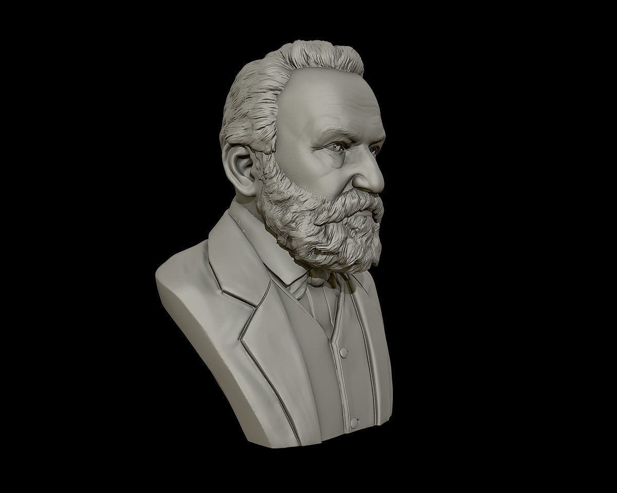 Victor Hugo 3D model 3D print model_15