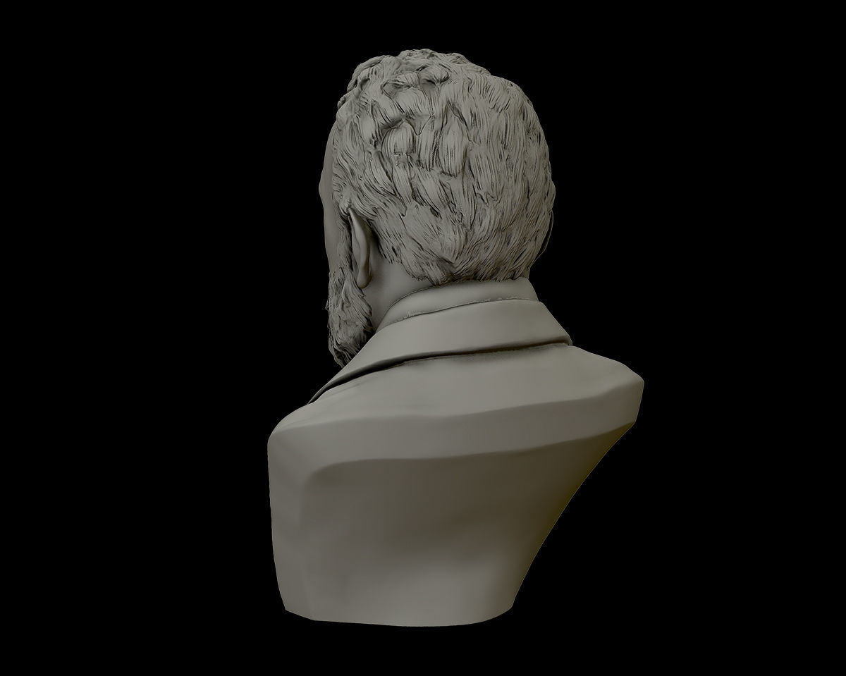 Victor Hugo 3D model 3D print model_11